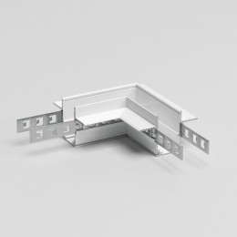 Slim Magnetic Коннектор угловой для встраиваемого шинопровода под ГКЛ 9,5мм белый 85214/00 Elektrostandard