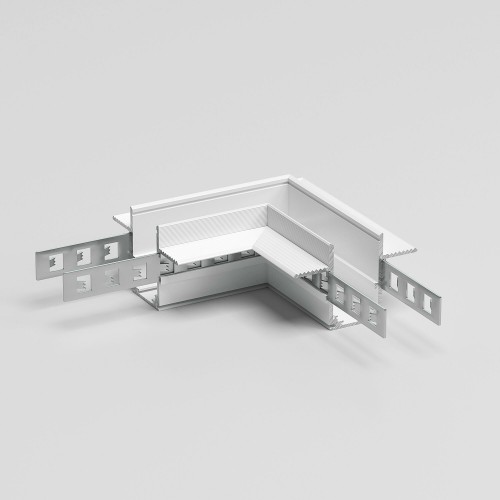 Slim Magnetic Коннектор угловой для встраиваемого шинопровода под ГКЛ 9,5мм белый 85214/00 Elektrostandard