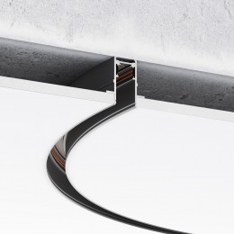 Slim Magnetic Встраиваемый радиусный шинопровод черный ⌀ 1200мм 85159/00 Elektrostandard