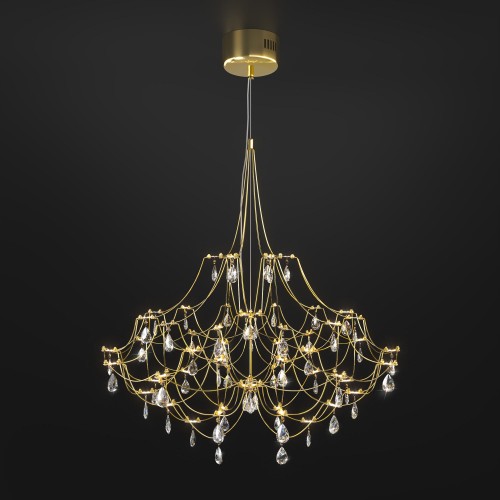 Светодиодная люстра с декором из хрусталя и с пультом дистанционного управления 90400 LED Bogate's