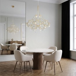 Светодиодная люстра с декором из хрусталя и с пультом дистанционного управления 90400 LED Bogate's