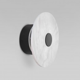 Светодиодный настенный светильник с мраморным рассеивателем 40340 LED черный Eurosvet