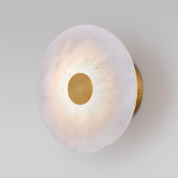 Светодиодный светильник с мраморным рассеивателем 40340 LED латунь Eurosvet