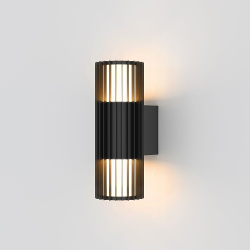 Уличный настенный светильник Entero (35189/W) 3000K черный 35189/W черный Elektrostandard