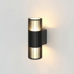 Уличный настенный светильник Entero (35189/W) 3000K черный 35189/W черный Elektrostandard