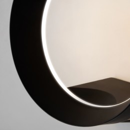 Уличный настенный светодиодный светильник Ring IP54 1710 TECHNO LED черный Elektrostandard