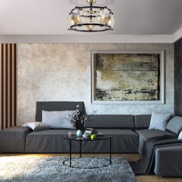 Умный потолочный светильник 60126/8 черный Eurosvet