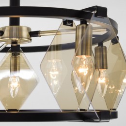 Умный потолочный светильник 60126/5 черный Eurosvet