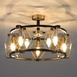 Умный потолочный светильник 60126/5 черный Eurosvet