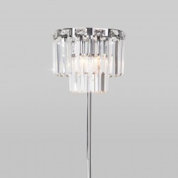 Напольный светильник с хрусталем 01137/3 хром Eurosvet