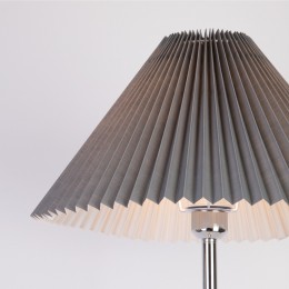 Напольный светильник с тканевым абажуром 01133/1 хром/графит Eurosvet