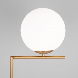 Напольный светильник со стеклянным плафоном 01083/1 латунь Eurosvet