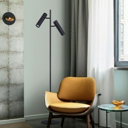 Напольный светильник в стиле лофт 01087/2 черный Eurosvet