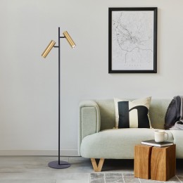 Напольный светильник в стиле лофт 01087/2 латунь Eurosvet