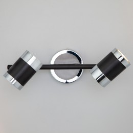 Настенный светильник с металлическими плафонами 20058/2 черный Eurosvet