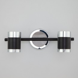 Настенный светильник с металлическими плафонами 20058/2 черный Eurosvet