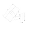 Настенный светильник с поворотным механизмом 503111 черный Eurosvet