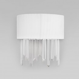 Настенный светильник с тканевым абажуром 10122/2 хром Eurosvet