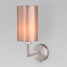 Настенный светильник с тканевым абажуром 60134/1 никель Eurosvet