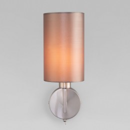 Настенный светильник с тканевым абажуром 60134/1 никель Eurosvet