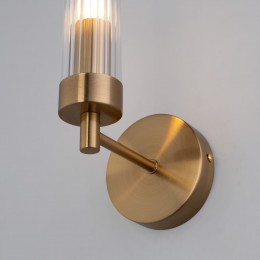 Настенный светильник со стеклянным плафоном 60166/1 латунь Eurosvet