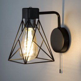 Настенный светильник в стиле лофт 70107/1 черный Eurosvet