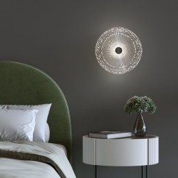 Настенный светодиодный светильник 40033/1 LED черный Eurosvet