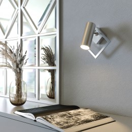 Настенный светодиодный светильник в стиле минимализм 20091/1 LED серебро Eurosvet