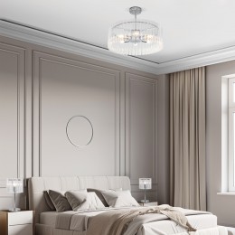 Настольный светильник со стеклянным плафоном 01117/1 хром Bogate's