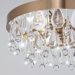 Подвесная люстра с хрусталем 60165/3 латунь Eurosvet