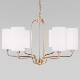 Подвесная люстра с тканевыми абажурами 60128/6 золото Eurosvet