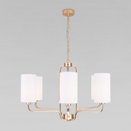 Подвесная люстра с тканевыми абажурами 60128/6 золото Eurosvet