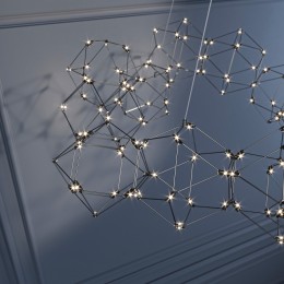 Подвесная светодиодная люстра 90169/12 черный жемчуг Eurosvet