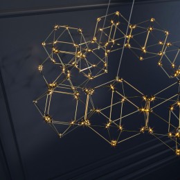 Подвесная светодиодная люстра 90169/12 медь Eurosvet