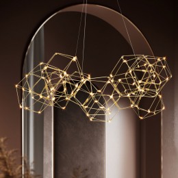 Подвесная светодиодная люстра 90169/12 медь Eurosvet