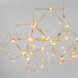 Подвесная светодиодная люстра 90169/12 медь Eurosvet