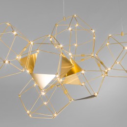 Подвесная светодиодная люстра 90368/14 медь Eurosvet