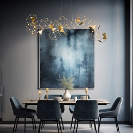 Подвесная светодиодная люстра 90368/14 медь Eurosvet