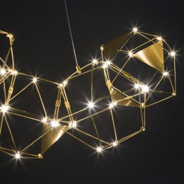 Подвесная светодиодная люстра 90368/7 медь Eurosvet