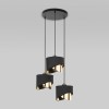 Подвесной светильник с тканевыми абажурами 4876 Grant Black TK Lighting