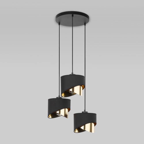 Подвесной светильник с тканевыми абажурами 4876 Grant Black TK Lighting