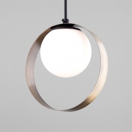 Подвесной светильник со стеклянным плафоном 50205/1 черный / бронза Eurosvet