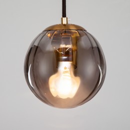 Подвесной светильник со стеклянным плафоном 50207/1 дымчатый Eurosvet