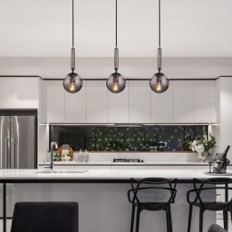 Подвесной светильник со стеклянным плафоном 50208/1 дымчатый Eurosvet