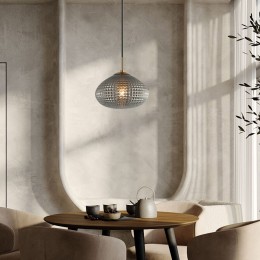 Подвесной светильник со стеклянным плафоном 50263/1 серый Eurosvet