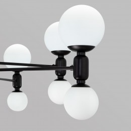 Подвесной светильник со стеклянными плафонами 30182 черный Eurosvet