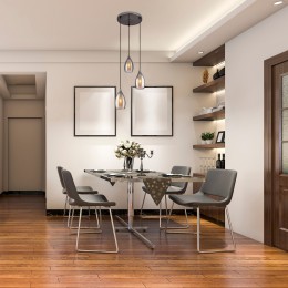 Подвесной светильник со стеклянными плафонами 50085/3 черный жемчуг Eurosvet