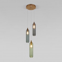 Подвесной светильник со стеклянными плафонами 50252/3 латунь Eurosvet