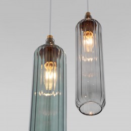 Подвесной светильник со стеклянными плафонами 50252/3 латунь Eurosvet