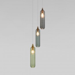 Подвесной светильник со стеклянными плафонами 50252/3 латунь Eurosvet